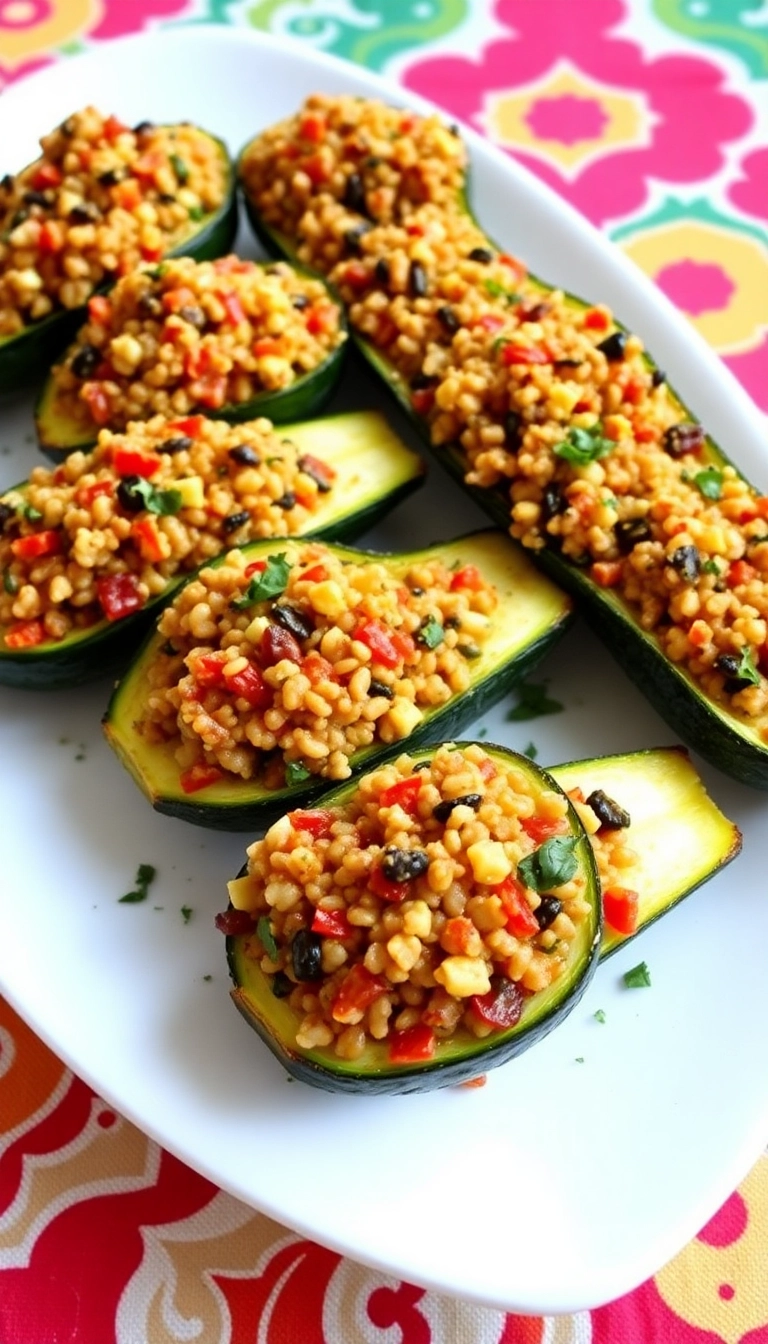 10 Recettes Pour Perdre du Poids Sainement (Celles #2 et #8 Sont Incroyables!) - 6. Courgettes Farcies au Quinoa