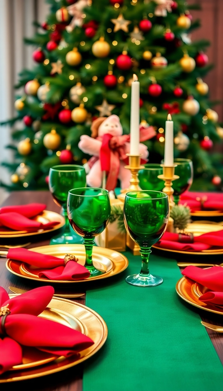 10 Secrets pour Créer une Table de Noël Parfaite (Vous Ne Devinez Jamais le #5!) - 4. Choisir des Couleurs Festives