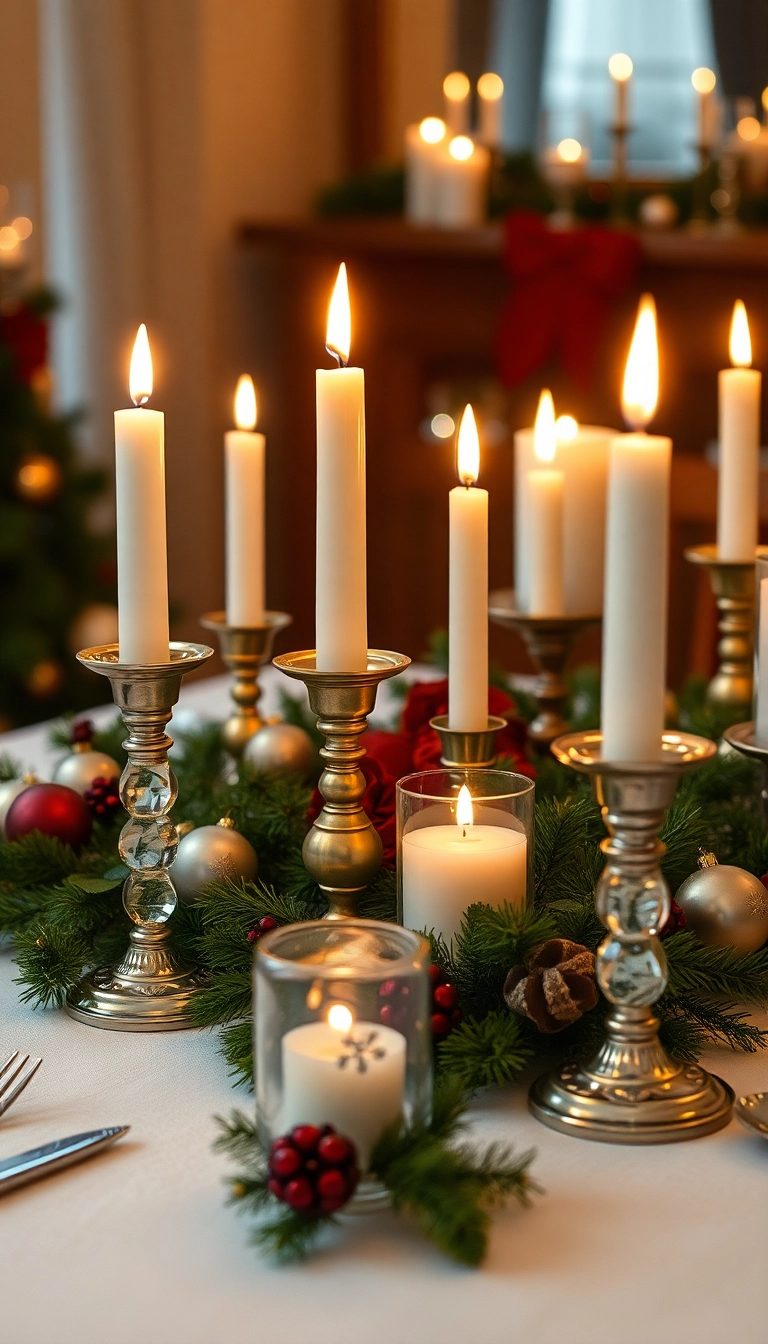 10 Secrets pour Créer une Table de Noël Parfaite (Vous Ne Devinez Jamais le #5!) - 6. Éclairer avec des Bougies