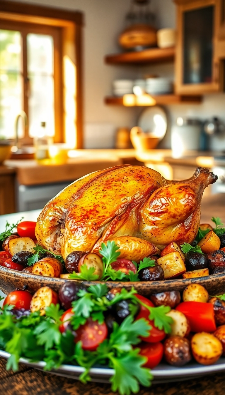 10 Viandes Rôties Traditionnelles Fait Maison Pour Des Repas En Famille Inoubliables ! - 3. Le Poulet Rôti aux Herbes