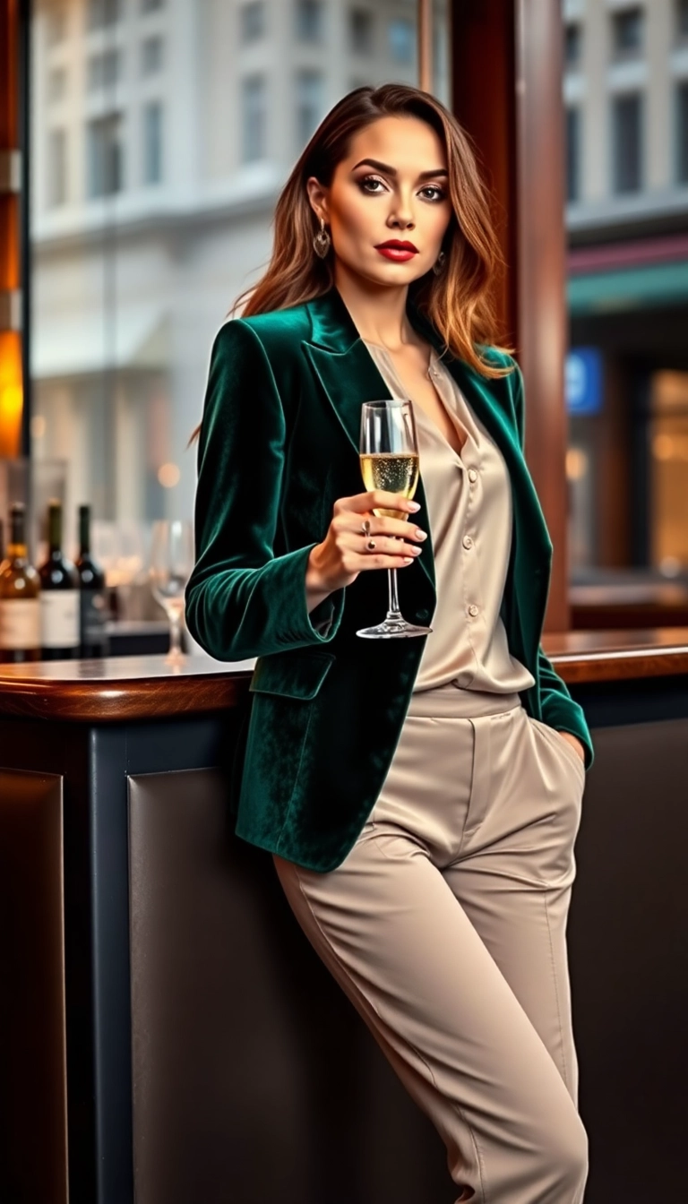 12 Pièces de Mode Glamour Pour Élever Votre Style Pendant les Fêtes! - 2. Blazer en Velours Luxueux