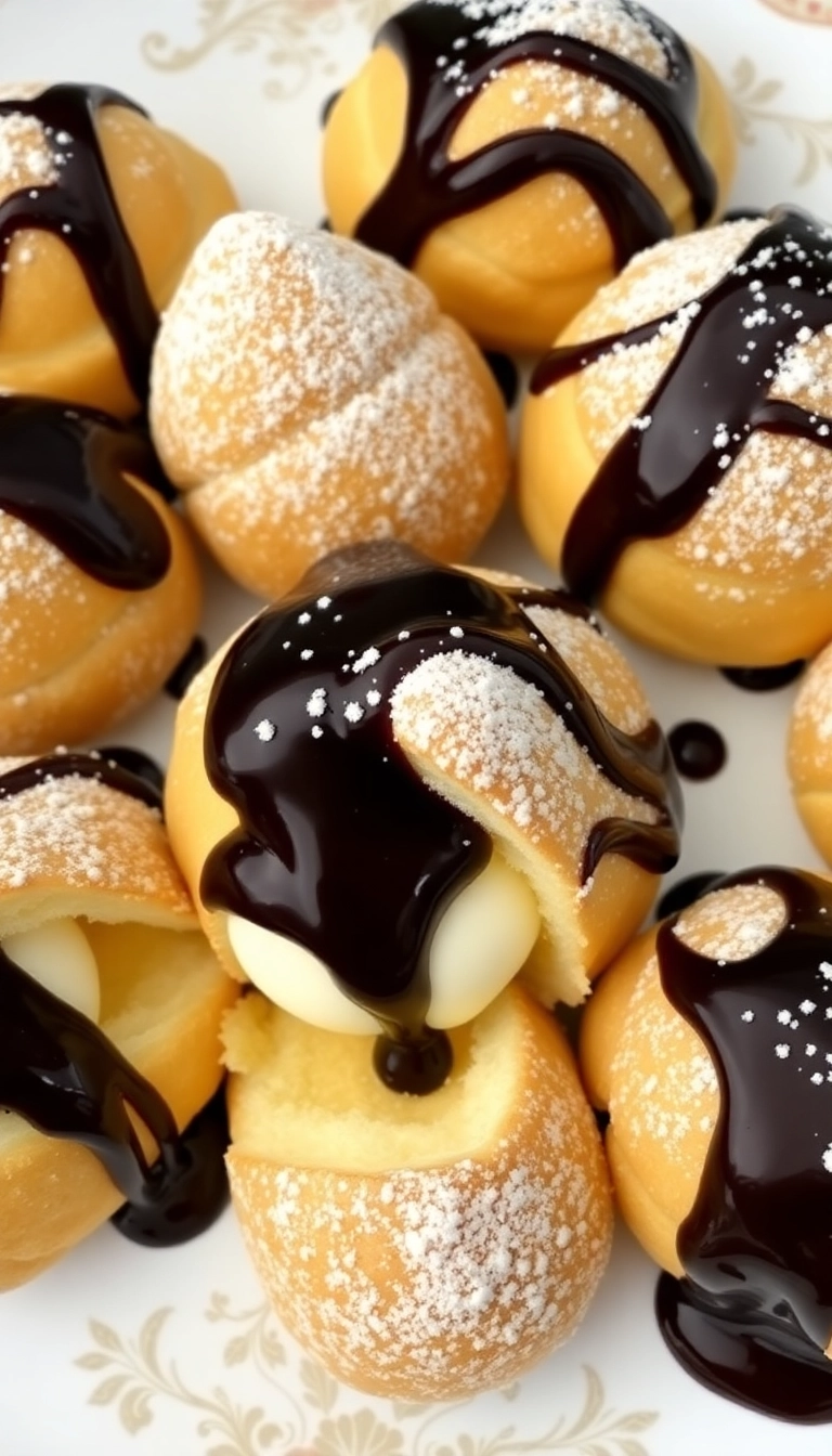 13 Desserts Traditionnels à Réaliser Soi-Même (La Nostalgie Dans Chaque Bouchée!) - 4. Profiteroles