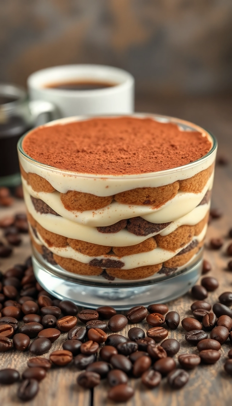 13 Desserts Traditionnels à Réaliser Soi-Même (La Nostalgie Dans Chaque Bouchée!) - 5. Tiramisu