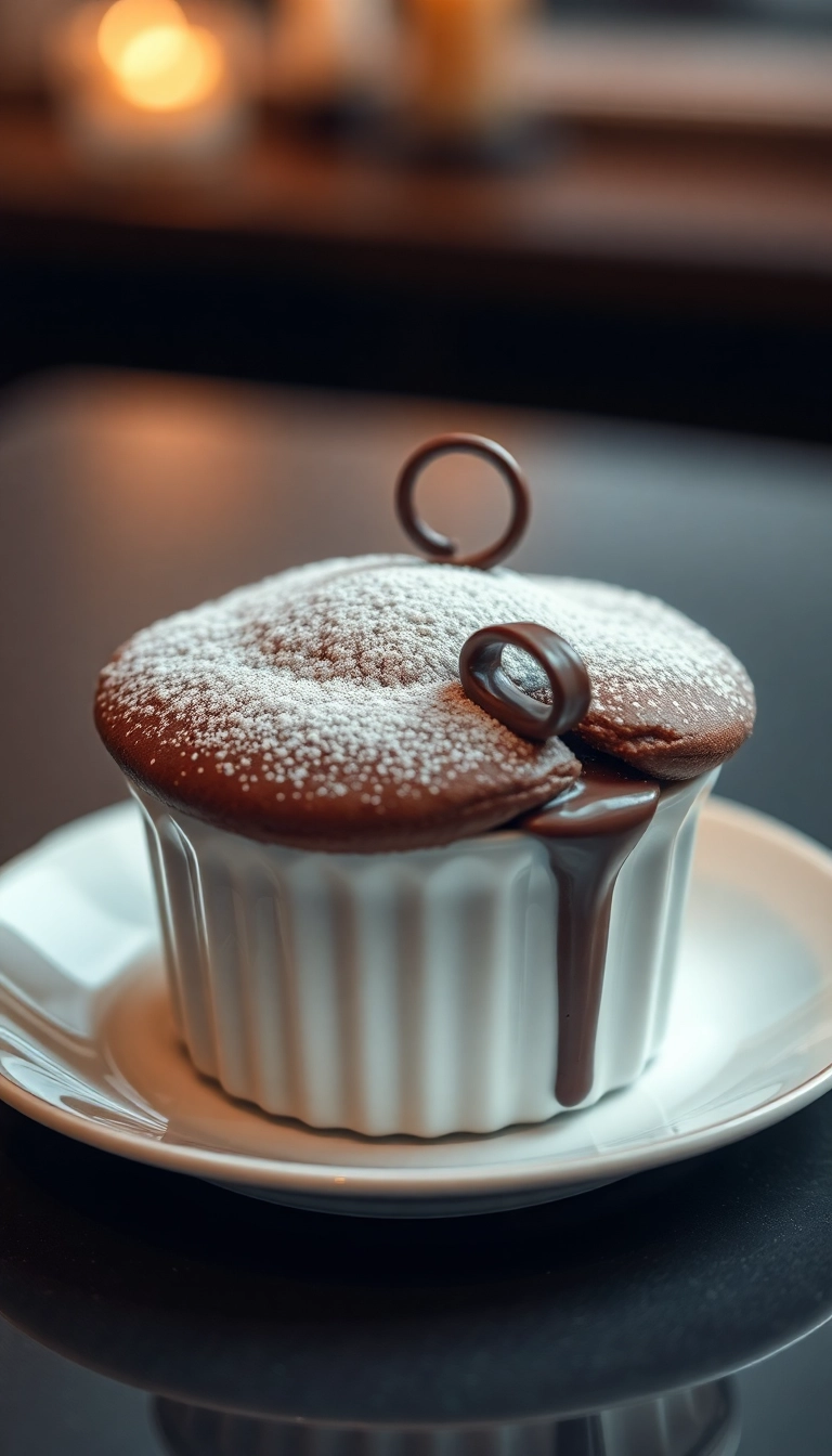 13 Desserts Traditionnels à Réaliser Soi-Même (La Nostalgie Dans Chaque Bouchée!) - 9. Soufflé au Chocolat