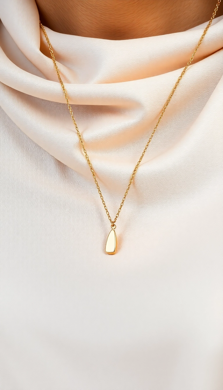 14 Bijoux Minimalistes Qui Apporteront une Touche de Simplicité Élégante (Le #3 Est à Tomber!) - 1. Collier Minimaliste en Or