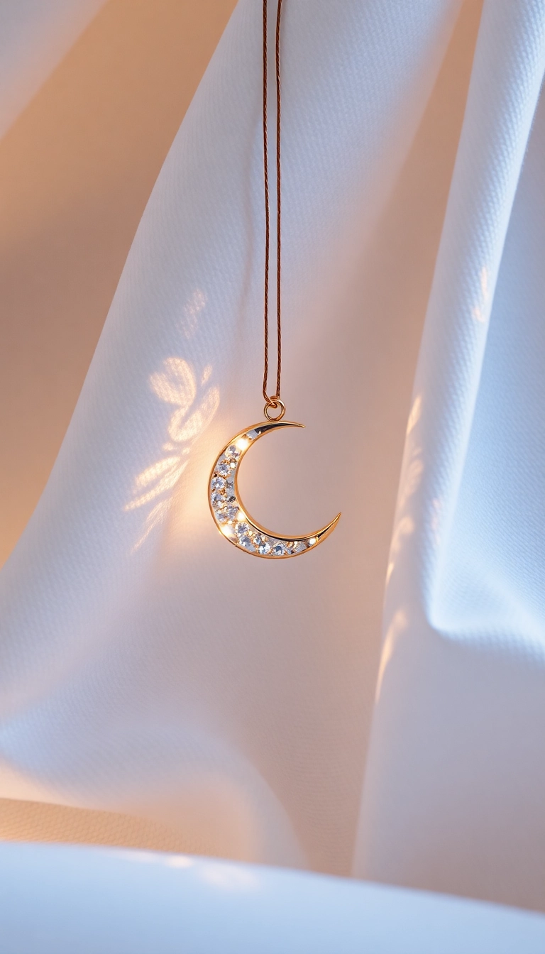 14 Bijoux Minimalistes Qui Apporteront une Touche de Simplicité Élégante (Le #3 Est à Tomber!) - 13. Pendentif en Forme de Lune