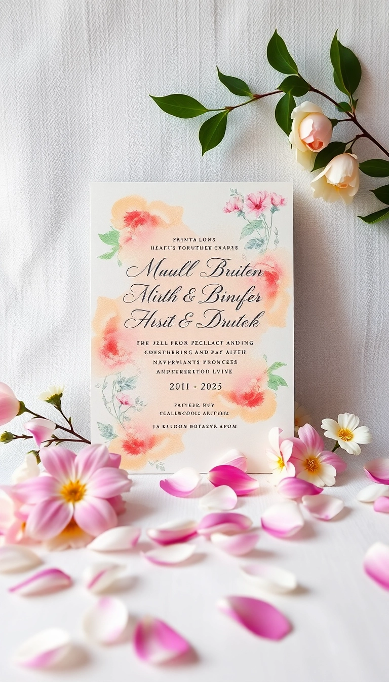 15 Décorations de Mariage Éblouissantes Qui Feront Dire 'Wow!' à Vos Invités! - 11. Invitations Artistiques