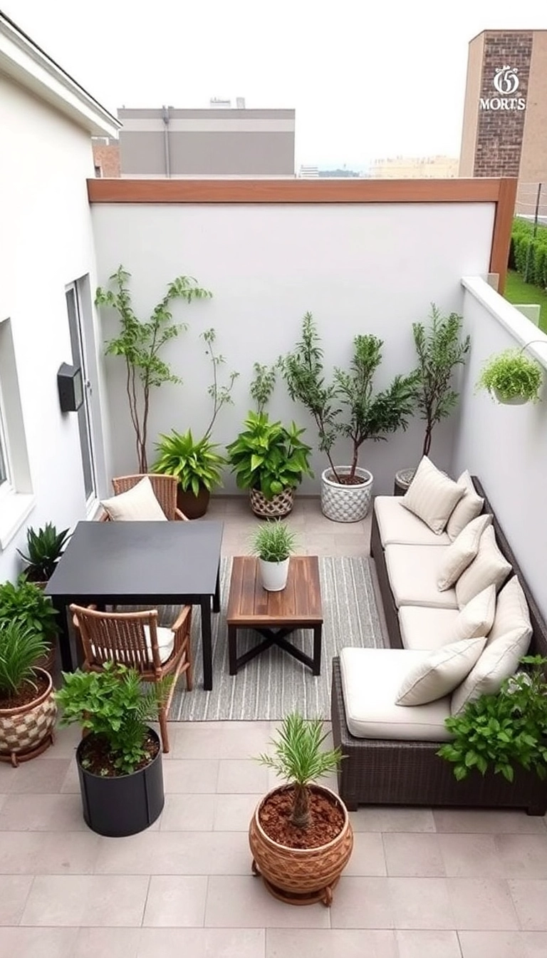 18 Idées de Décoration Minimaliste Pour Votre Terrasse (Moins C'est Vraiment Plus!) - 17. Zones de Transition