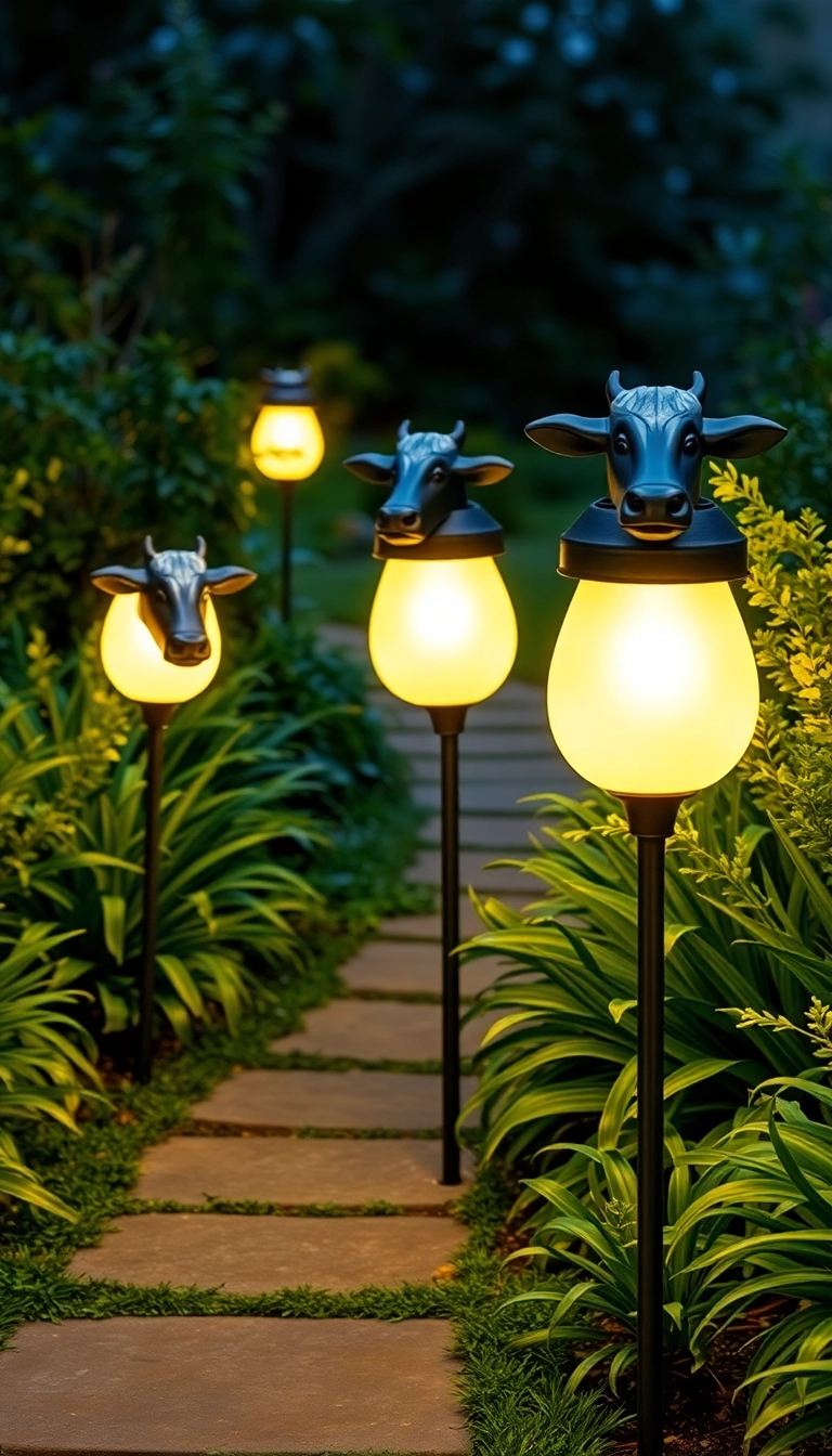 18 Luminaires Extérieurs Éblouissants Qui Feront de Votre Jardin un Paradis Nocturne (#12 Est Magique!) - 17. Luminaires de Jardin en Bétail