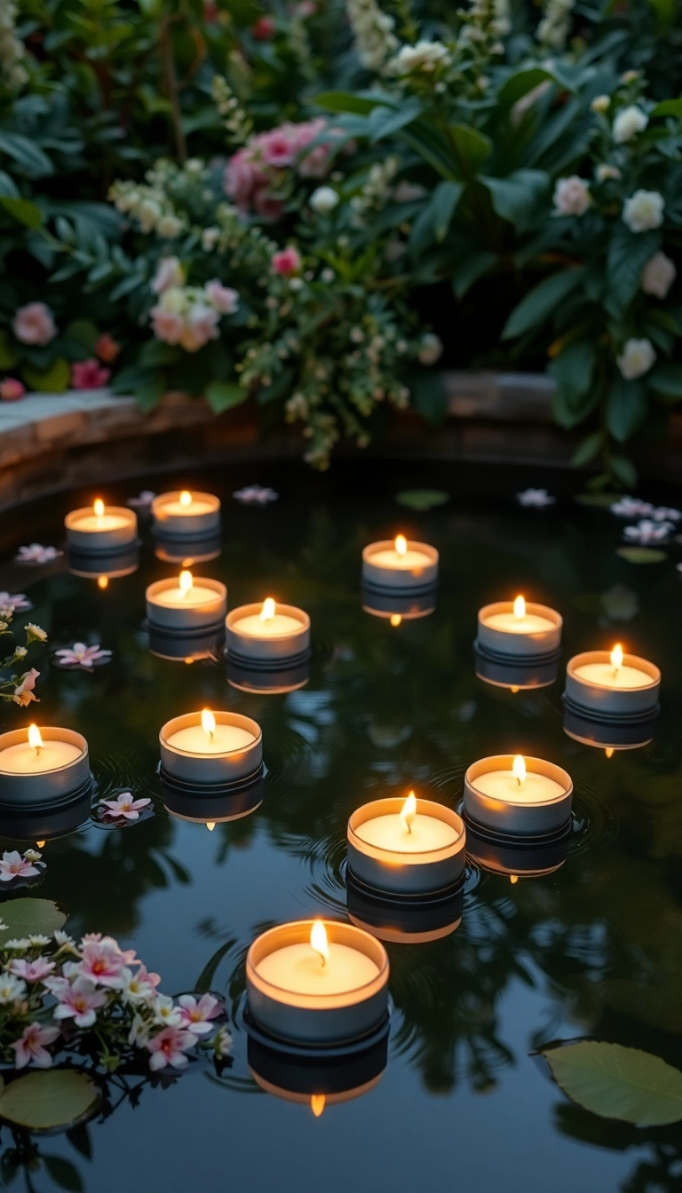 18 Luminaires Extérieurs Éblouissants Qui Feront de Votre Jardin un Paradis Nocturne (#12 Est Magique!) - 5. Bougies Flottantes