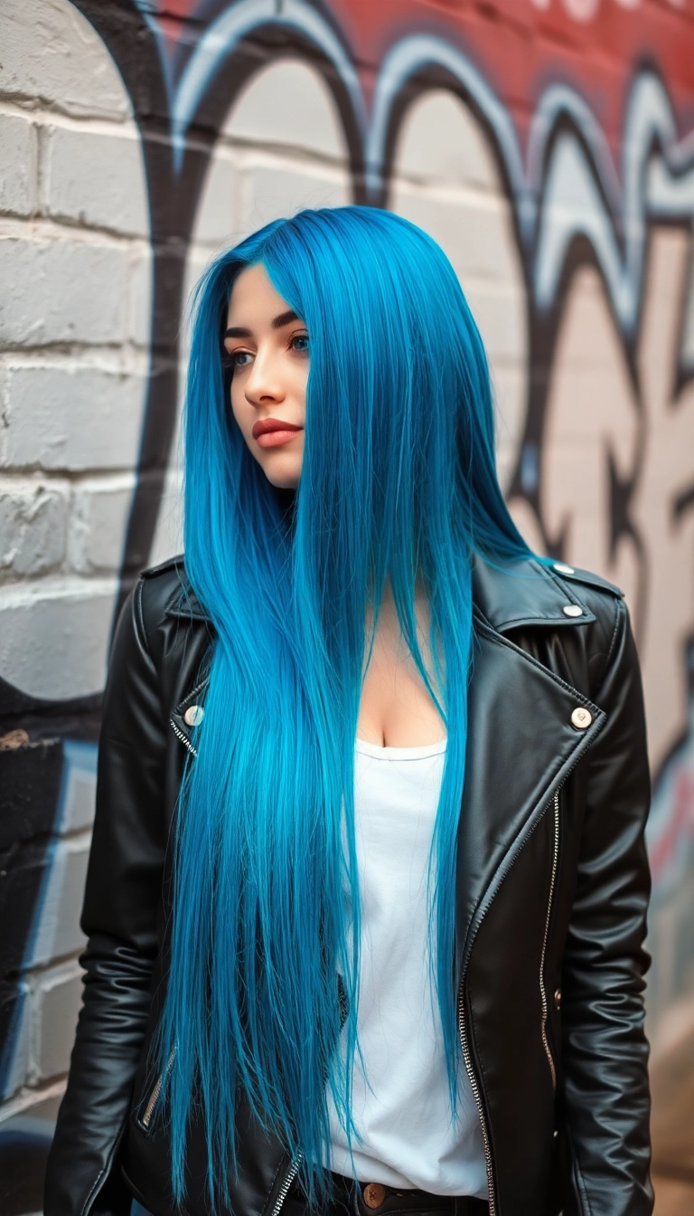 20 Couleurs de Cheveux Tendance Qui Feront Tourner les Têtes (Attention au #10!) - 2. Bleu Électrique