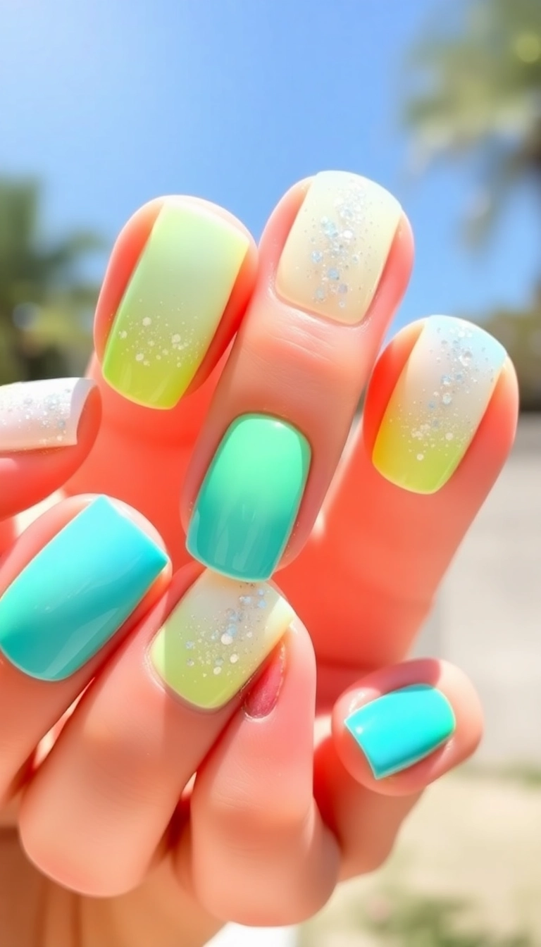 20 Inspirations de Nail Art Glacé Qui Réveilleront Votre Créativité! - 3. Ombre Glacée