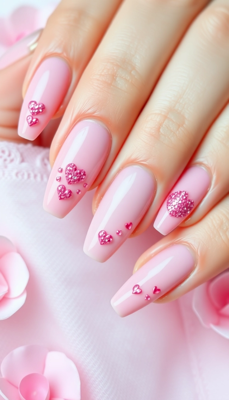 20 Inspirations de Nail Art Glacé Qui Réveilleront Votre Créativité! - 7. Lueur de Glace Rosa