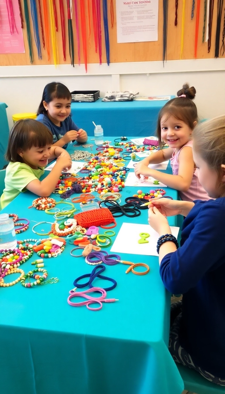 21 Activités Manuelles que Vos Enfants Vont ADORER (Et Vous Aussi !) - 17. Création de Bijoux en Perles