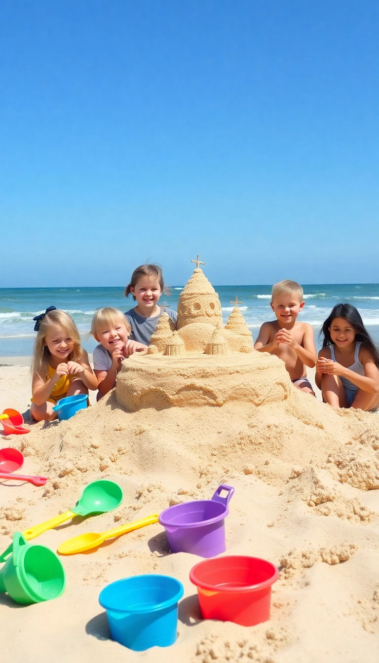 21 Activités Manuelles que Vos Enfants Vont ADORER (Et Vous Aussi !) - 5. Création de Sculptures en Sable