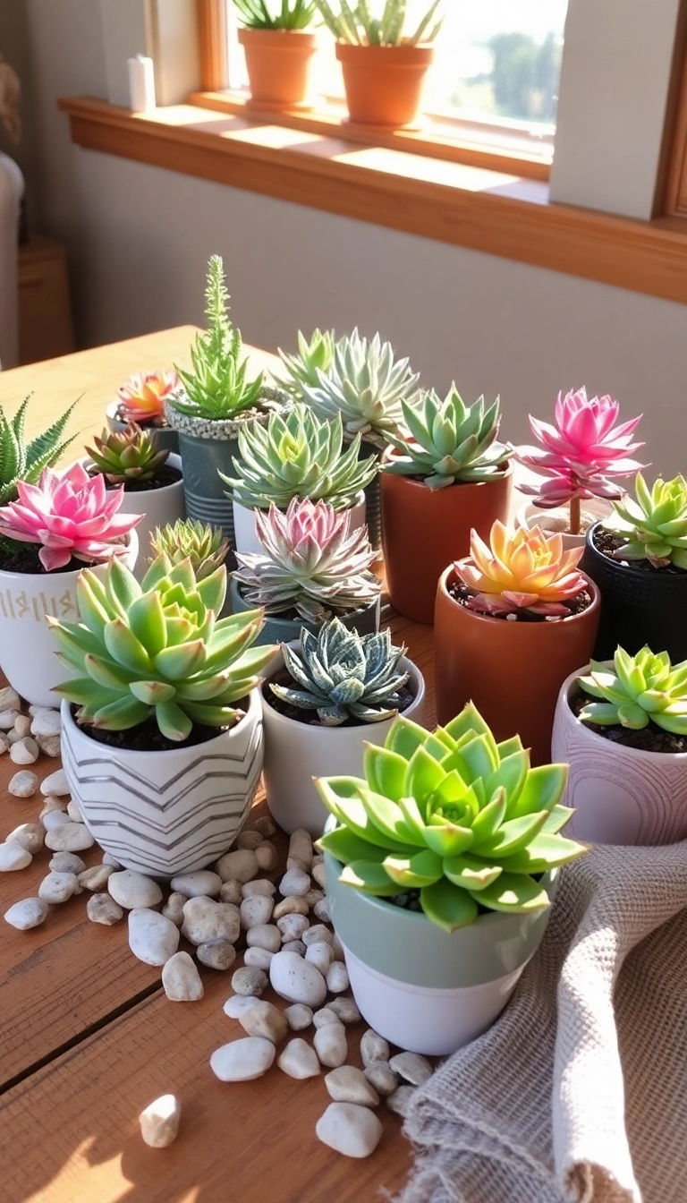 22 Cadeaux de Dernière Minute Qui Ont Toujours Du Succès (Vous Allez Adorer le #6!) - 5. Plantes Succulentes