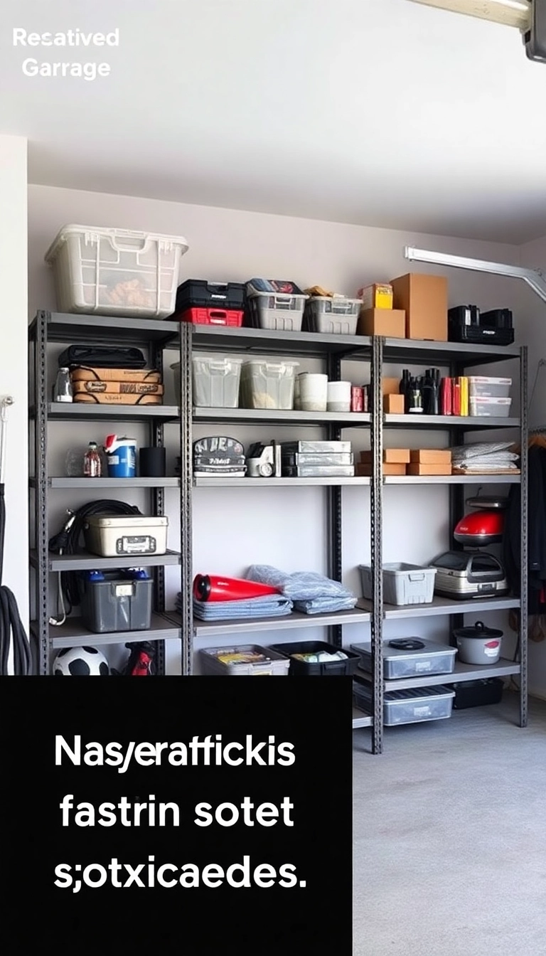 22 Hacks de Rangement de Garage Pour Désencombrer Comme un Pro ! - 17. Optez pour des Étagères Modulables