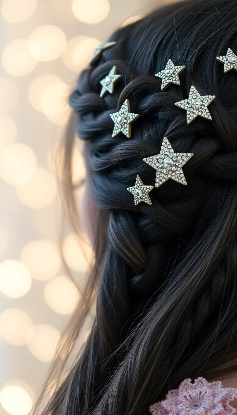 22 Inspirations de Tresses de Sirène Qui Vous Feront Rêver (Ne Ratez Pas La #10!) - 1. La Tresse Étoilée