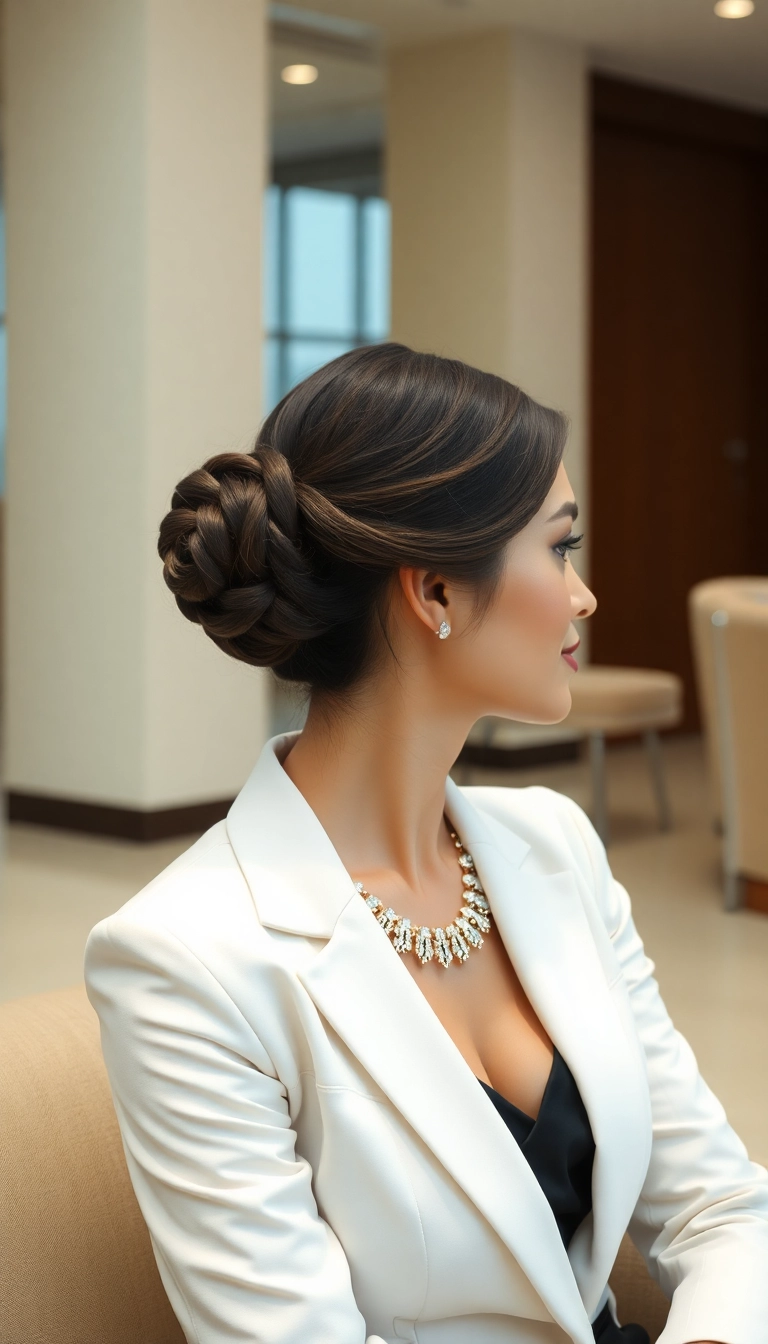 22 Inspirations de Tresses de Sirène Qui Vous Feront Rêver (Ne Ratez Pas La #10!) - 12. La Tresse en Chignon