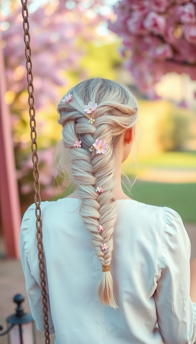 22 Inspirations de Tresses de Sirène Qui Vous Feront Rêver (Ne Ratez Pas La #10!) - 17. La Tresse en Couleur Pastel