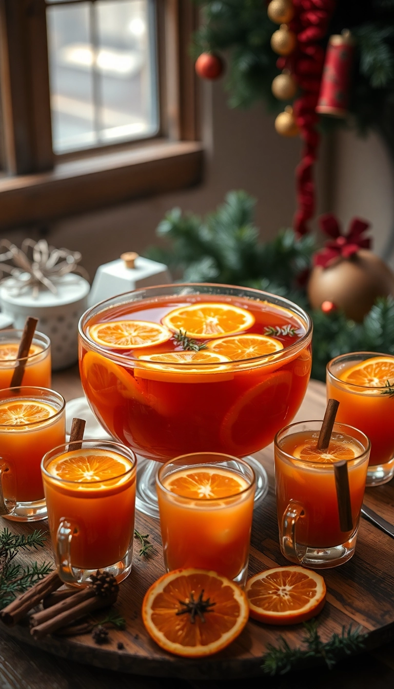 Découvrez le Meilleur Cocktail de Noël à Composer pour Éblouir Vos Invités (Vous Ne Croirez Pas le #5!) - 2. Punch de Noël Épicé