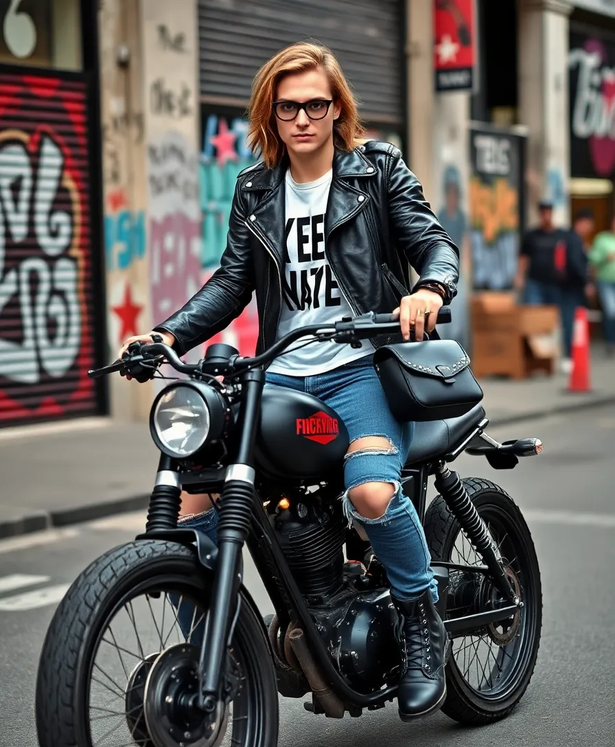 12 Urban Bike Lifestyle Fashion Looks That Will Make You Want to Hit the Streets (Check Out #4!) - 4. Edgy Urbanite