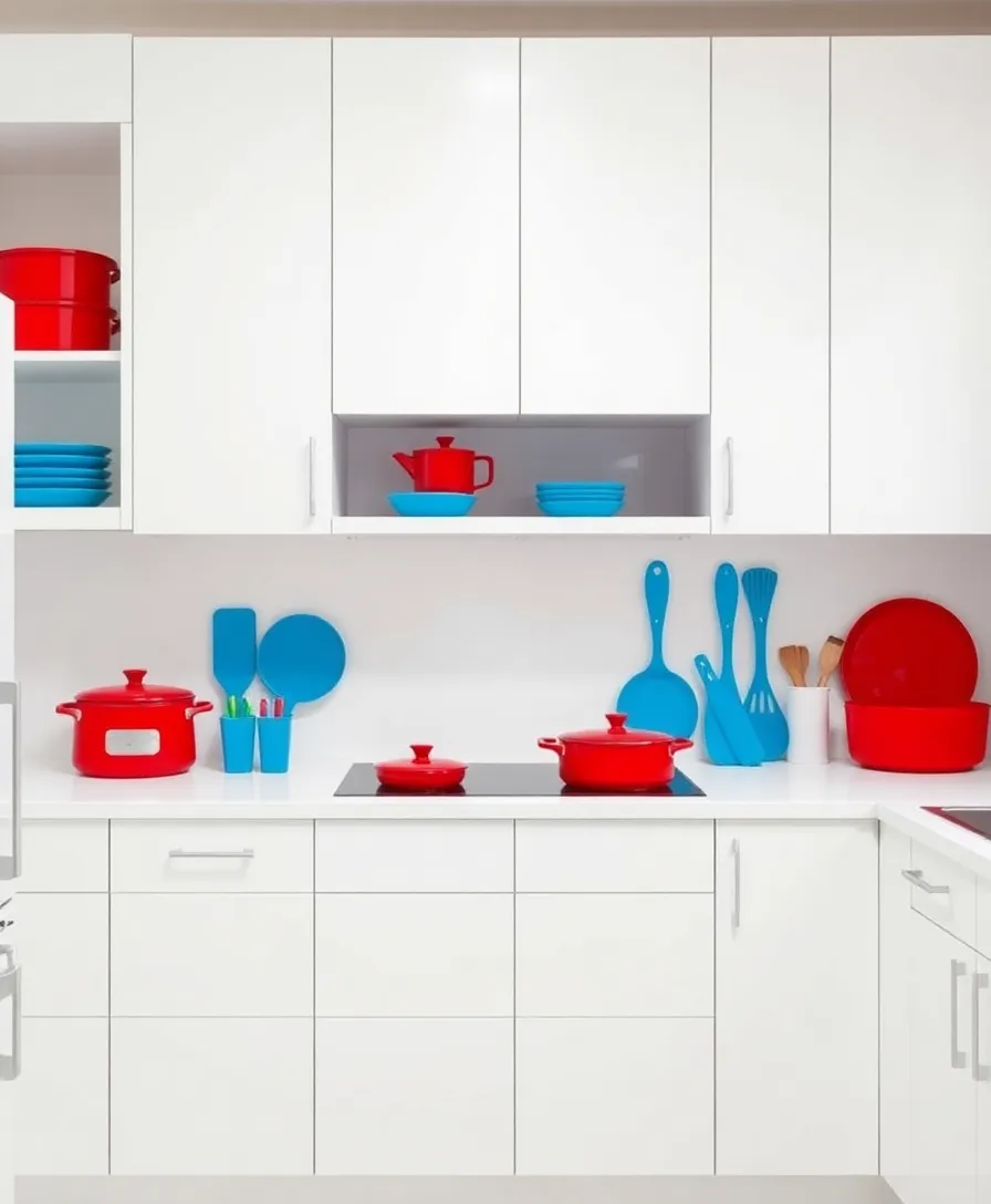 14 Minimalist Designs That Use Primary Colors to Maximize Impact (Warning: #6 is Genius!) - 13. Primary Color Kitchen Utensils